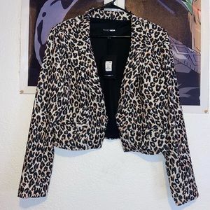 Leopard Blazer. Size large.